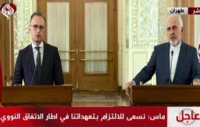 ظریف: ایران ثابت کرده به تعهداتش پایبند است/ ماس: معجزه‌ای نمی‌خواهیم بکنیم ولی در تلاش برای حفظ برجام هستیم + فیلم