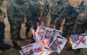 آتش زدن عکس سران سعودی، امارات و بحرین در غزه + عکس و فیلم 