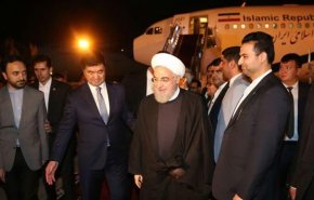روحانی وارد «بیشکک»، پایتخت قرقیزستان شد