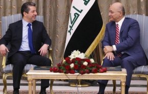 دیدار مسرور بارزانی با برهم صالح و تأکید بر حل مشکلات بین بغداد و اربیل
