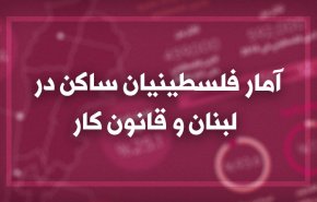 اینفوگرافیک | آمار فلسطینیان ساکن در لبنان و قانون کار