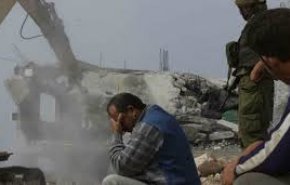 شادمانی صهیونیست‌ها هنگام تماشای تخریب منازل فلسطینیان + فیلم

