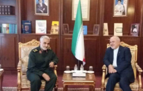 سرلشکر سلیمانی و ظریف؛ نمادی از قدرت ایران