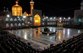 آئین سنتی خطبه‌‌خوانی شب عاشورا در حرم رضوی برگزار شد
