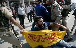 سرکوب شدید عزاداران حسینی در کشمیر توسط نظامیان هندی