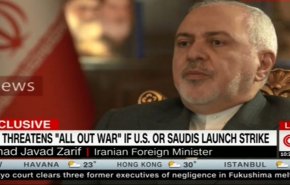 ظریف: اقدام نظامی علیه ایران، به «جنگ تمام عیار» منجر می‌شود