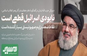 نابودی اسرائیل قطعی است/ نقاط ضعف این رژیم بسیار کُشنده است
