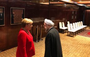 صدر اعظم آلمان برای نخستین بار با روحانی دیدار کرد/ رایزنی در باره حفظ برجام و راه های کاهش تنش در منطقه