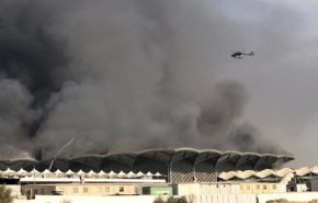 آتش‌سوزی بزرگ در جده؛ توقف حرکت قطارها و زخمی شدن 9 نفر + فیلم