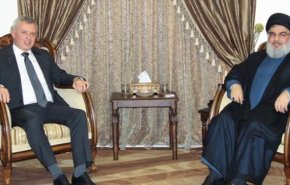 دیدار رئیس جریان «المرده» لبنان با «سید حسن نصرالله»
