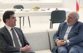 گفتگوی نیچروان بارزانی و ظریف درباره شرایط کنونی در عراق و شمال سوریه