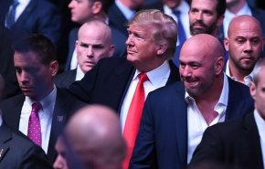 ترامپ پس از حضور در محل برگزاری مبارزات UFC 'هو' شد + فیلم