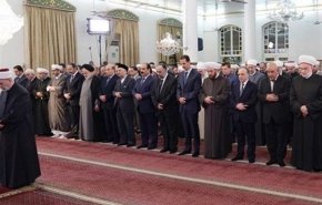 حضور بشار اسد در مراسم میلاد پیامبر(ص) در دمشق + تصاویر
