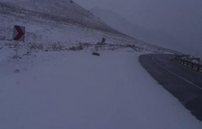 بارش برف در سمنان