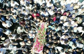 مراسم تشییع پیکر شهید امنیت «مرتضی ابراهیمی»در شهریار برگزار شد
