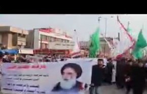 راهپیمایی گسترده علیه آشوب و اغتشاش در بصره + فیلم