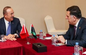 دیدار وزیر خارجه ترکیه با رئیس دولت وفاق ملی لیبی
