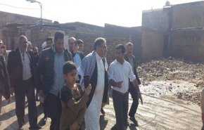 بازدید شمخانی از مناطق آب‌گرفته کوت عبدالله
