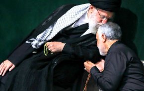 دفن سردار شهید حاج قاسم سلیمانی با عبای نماز شب رهبر انقلاب
