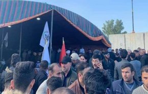 پرچم آمریکا و اسرائیل؛ زیر پای مردم عزادار «دیالی» عراق