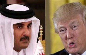 تماس تلفنی امیر قطر با ترامپ درباره اوضاع منطقه