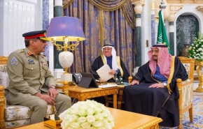 دیدار رئیس ستاد مشترک ارتش پاکستان با شاه سعودی
