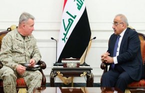 دیدار فرمانده سنتکام با عبدالمهدی در بغداد