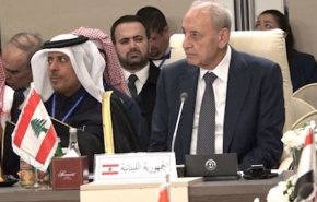 رئیس پارلمان لبنان: مقاومت، مقاومت، مقاومت
