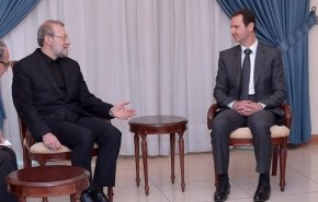 لاریجانی در دیدار با بشار اسد: تهران از مبارزه سوریه علیه تروریست‌ها حمایت می‌کند