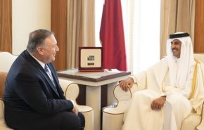 دیدار وزیر خارجه آمریکا با امیر قطر
