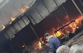 غزة.. ارتفاع عدد ضحايا حريق مخيم النصيرات إلى 18