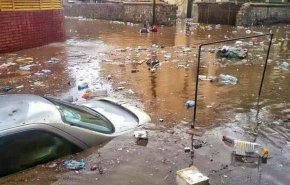 فیلمی هولناک از وقوع سیل در شهر «عدن» یمن