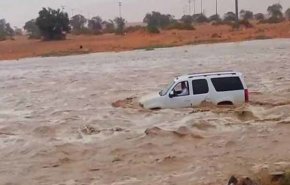 ویدئویی از سیل وحشتناک دیروز در جازان عربستان