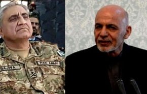 فرمانده ارتش پاکستان و اشرف‌غنی درباره صلح افغانستان رایزنی کردند