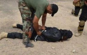 حشد شعبی یک تروریست داعشی را در الانبار به دام انداخت
