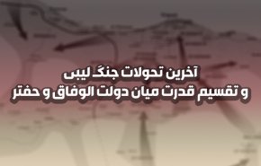 اینفوگرافیک | آخرین تحولات جنگ لیبی و تقسیم قدرت میان دولت الوفاق و حفتر