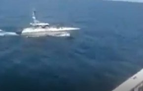 ویدئوی ادعایی نیروهای تروریستی سنتکام مبنی بر نزدیک شدن 11 شناور سپاه به ناوهای آمریکایی