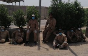 تجمع اعتراضی کارگران یک شرکت نفتی انگلیسی در بصره