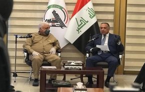 الکاظمی با رئیس سازمان الحشد الشعبی عراق دیدار کرد
