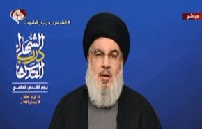 سید حسن نصرالله: فلسطین از بحر تا نهر ملک مردم فلسطین است/ ایران مرکز ثقل محور مقاومت است