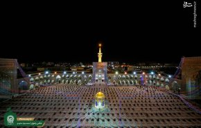 آیین شکرانه بازگشایی حرم رضوی + تصاویر