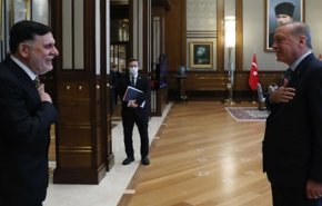 دیدار رئیس دولت وفاق ملی لیبی با اردوغان در آنکارا
