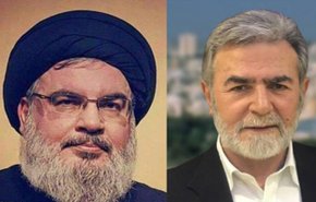 گفتگوی تلفنی سید حسن نصرالله و زیاد النخاله/ نصر الله فقدان دبیر کل سابق جنبش جهاد اسلامی فلسطین را تسلیت گفت