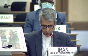 قاب عکس سردار شهید در شورای حقوق بشر سازمان ملل