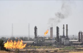 آتش سوزی در میدان نفتی کرکوک 

