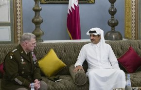 دیدار رئیس ستاد مشترک ارتش آمریکا با امیر قطر