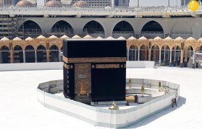 رعد و برق و باران شدید در مسجدالحرام + فیلم