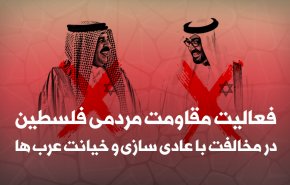 اینفوگرافیک | فعالیت مقاومت مردمی فلسطین در مخالفت با عادی سازی و خیانت عرب ها 