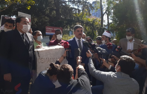 در سالروز قتل خاشقچی؛ تجمع معترضان مقابل کنسولگری عربستان در استانبول 