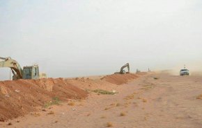 حشد الشعبی در مرز عراق و عربستان خاکریز می‌زند